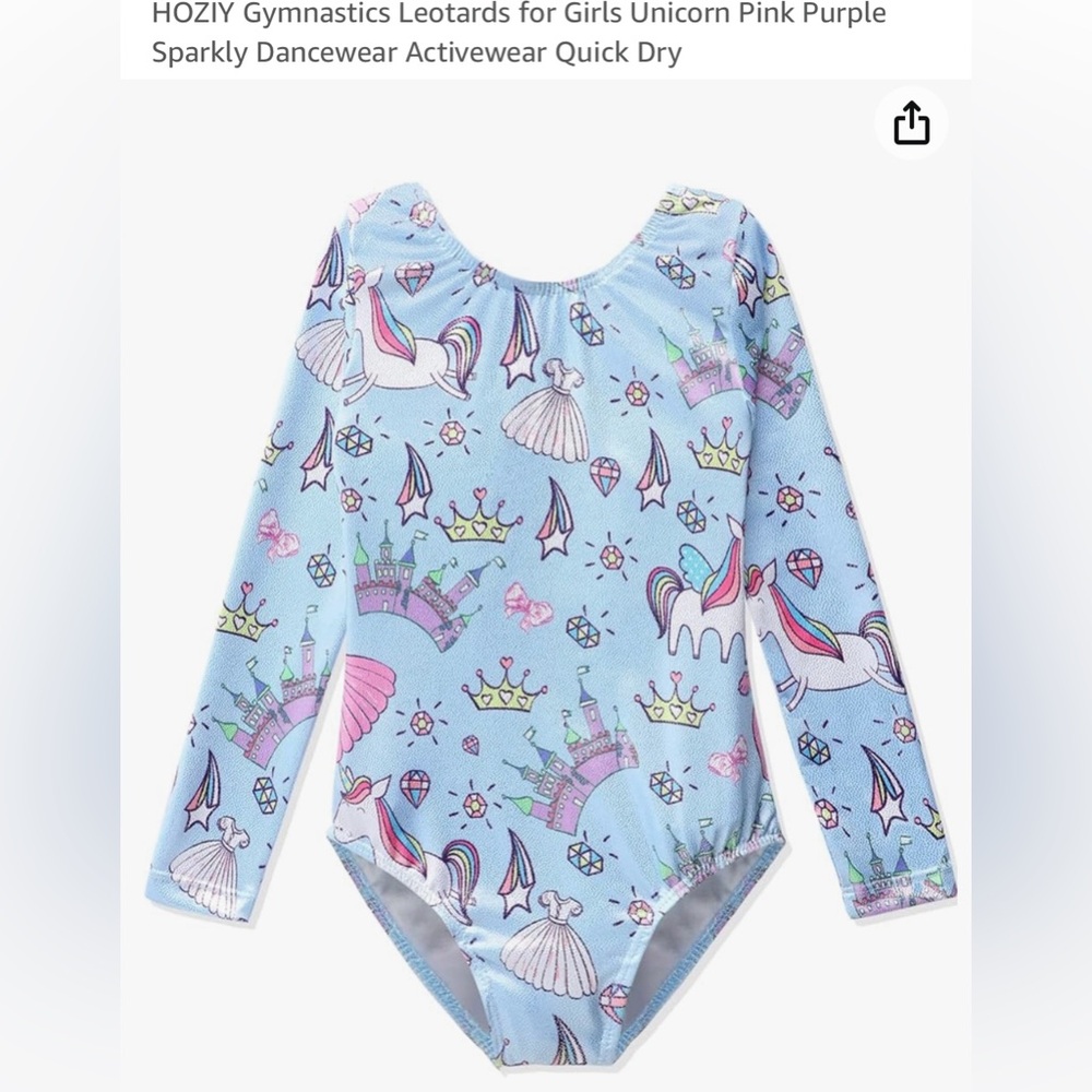 Girls gymnastics leotard. NW WT. size 4-5T